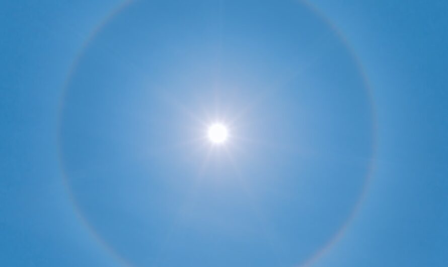 Un arc-en-ciel autour du soleil, vous connaissez ?