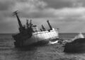 Un cargo norvégien s'échoue dans un jardin : quand le marin s'endort et le propriétaire aussi !