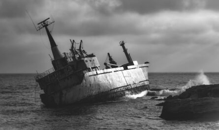 Un cargo norvégien s'échoue dans un jardin : quand le marin s'endort et le propriétaire aussi !